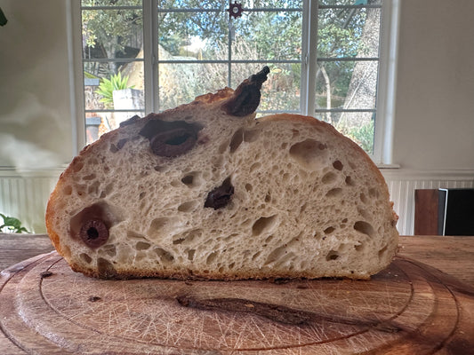 Kalamata Olive Sourdough Bread